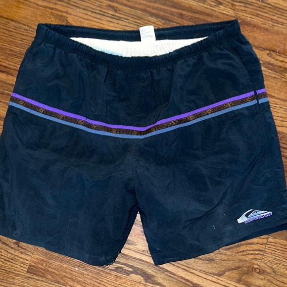 RARE Vintage 1990s Quiksilver Swim Trunks - Picture 1 of 4